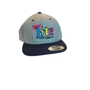 Miller Lite J Balvin Gray and Black Promo Snapback Hat Latin Festival O/S